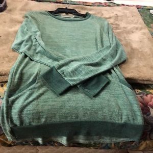 Pretty green long sleeve casual or dressy shirt…